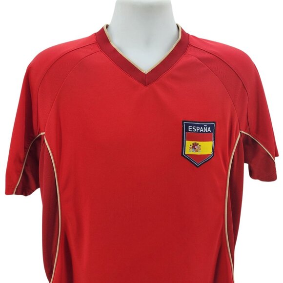 Rhinox Mens XL Jersey Spain Soccer Football Red Espana National Team - Picture 2 of 13